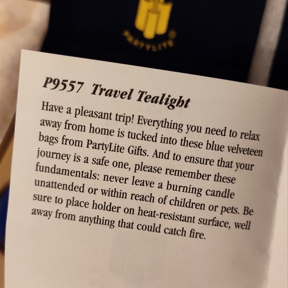 NEW! Vintage PartyLite Shell Travel Tealight Candle Set - Picture 8 of 9